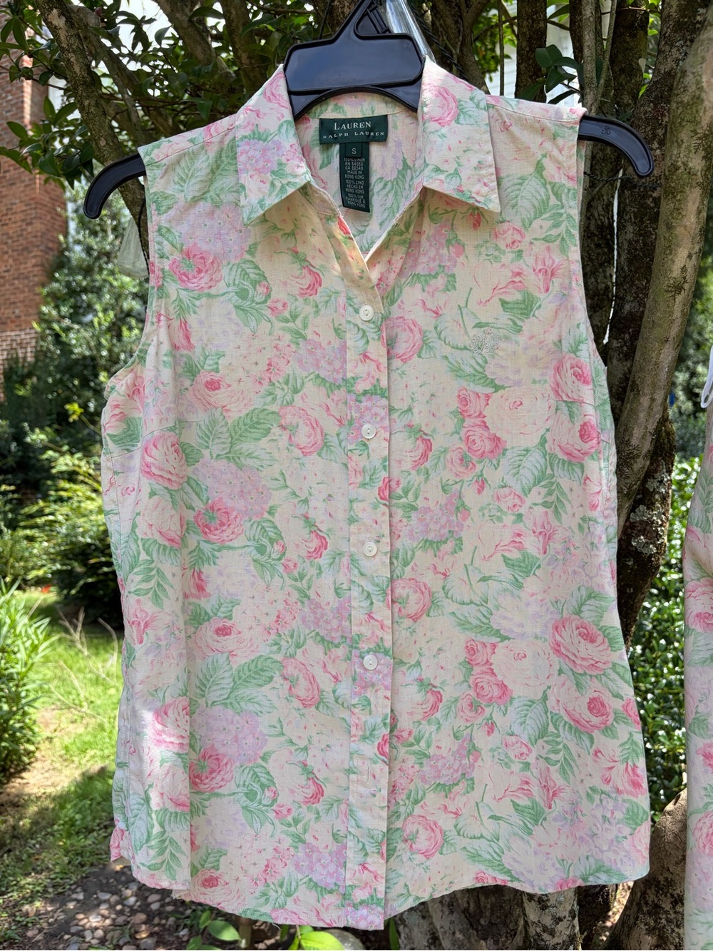 Ralph Lauren floral linen skirt and top, up for grabs! - Picture 4 of 15
